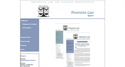 Desktop Screenshot of preventivelaw.ca